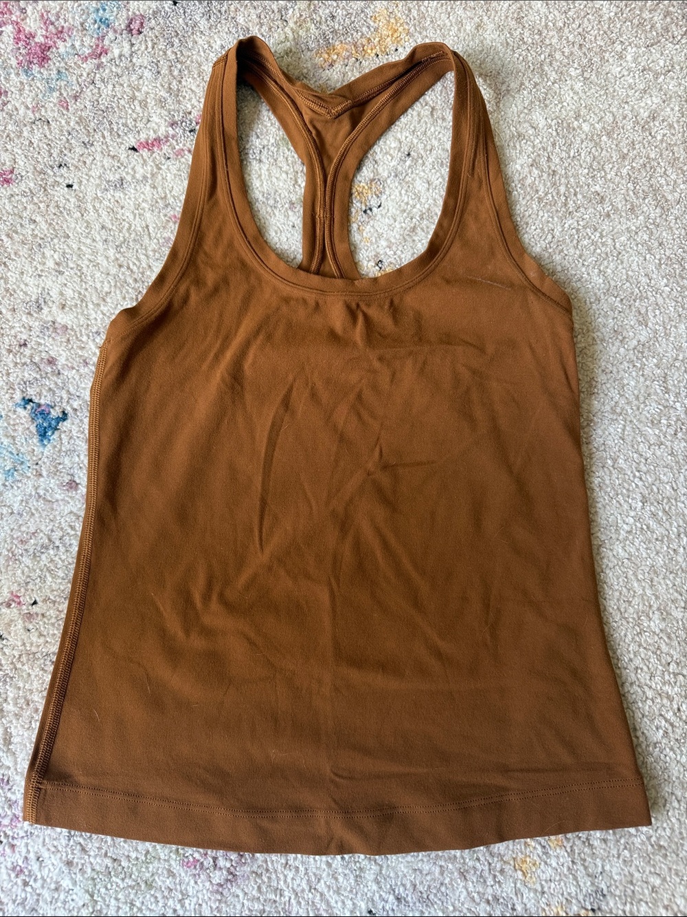 lululemon athletica Rust Brown Racerback Tank